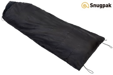 Сумка Jungle чёрная Snugpak лёгкий спальный мешок, молния слева