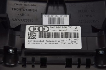 фото thumb №7, Audi a1 8x лічильник прилади 8x0920930cx