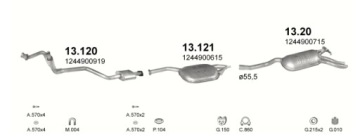 Polmo гасник середній mercedes w201 85-93 2.5d + набір водія #15 Ціна, фото thumb