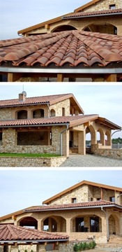 Итальянская керамическая черепица TESI - антик - м2
