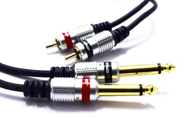КАБЕЛЬ 2x JACK 6.3 MONO 2X RCA VITALCO MK50 7,5м