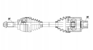 Привідний вал права mazda 5 cr19 2.0d 2005 - 2010 Оригінал, фото thumb