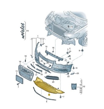 фото thumb №12, Захист плита бампера перед audi a6 c7 4g0807611