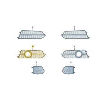 фото thumb №14, Решітка решітка перед 4g0807648c a6 c7 2014-2018r. 14-18r.lift права s-line