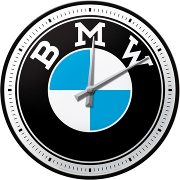 Настенные часы BMW LOGO, подарок, металл + стекло