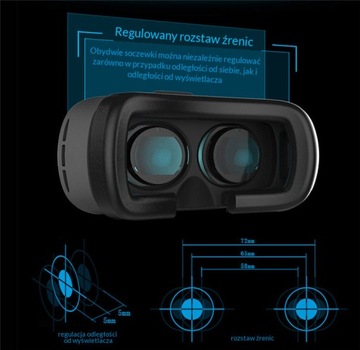 3D ОЧКИ ДЛЯ СМАРТФОНА ВИРТУАЛЬНЫЕ ОЧКИ VR БЕЛЫЕ
