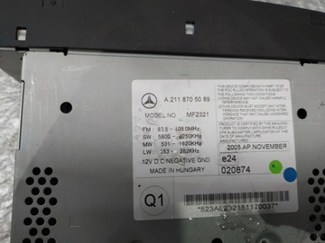 фото thumb №13, Радіо cd mercedes w211 cls w219 mf2321