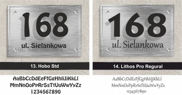 Алюминиевая табличка с адресом дома ЦВЕТА