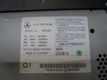 фото thumb №8, Радіо cd mercedes w211 cls w219 mf2321