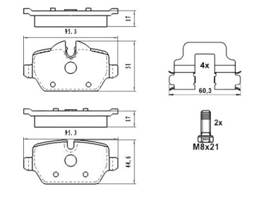 фото thumb №2, Гальмівні колодки гальмівні задня do mini cooper s d sd one