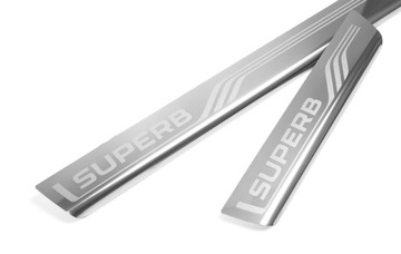 фото thumb №1, Планки порогові накладки skoda superb 3 алюміній