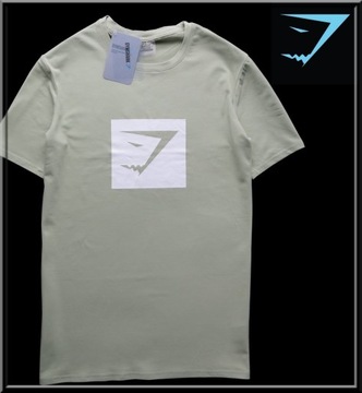 527 GYMSHARK BOLD SQUARE LOGO T-shirt r M