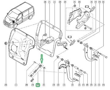 фото thumb №2, Набор ремонтный педали сцепления renault trafic ii