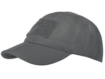Czapka z daszkiem Helikon Folding Składana Regulowana Bejsbolówka Grey
