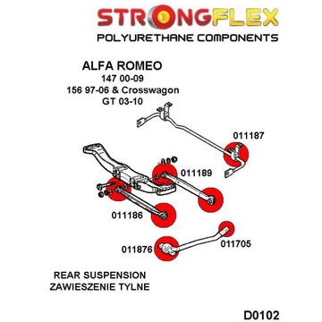 фото thumb №3, Втулка резиновый элемент стабилизатора alfa 147 156 полиуретан