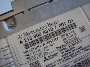 фото thumb №5, Радіо gps головний пристрій mercedes e w213 a2139004310