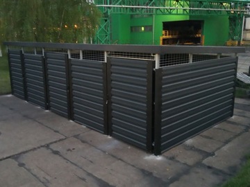 Wiata śmietnikowa, altana, osłona, 9x3m,PRODUCENT