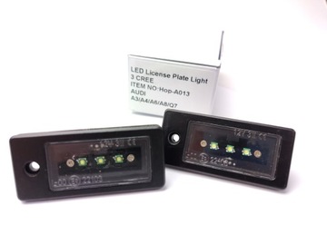 фото thumb №13, Led светодиодные фонари номерного знака audi a6 c6 s6 2004-2011