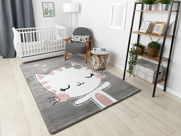 LUZCZOW PETIT CARPETS 80x150 КОТЕНОК серый #GR3449