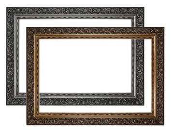 Рамка для фотографий 50x70см Белое Золото Серебро Рамка