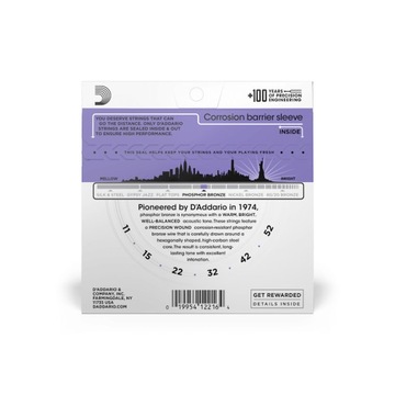 D'ADDARIO EJ26 STRUNY DO GITARY AKUSTYCZNEJ 11-52