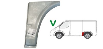 VW T4 90- PROGI PRÓG NADKOLE REPERATURKA BŁOTNIK Lewa