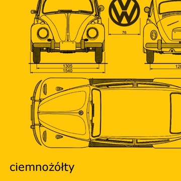 Футболка VOLKSWAGEN VW BEETLE Beetle - S