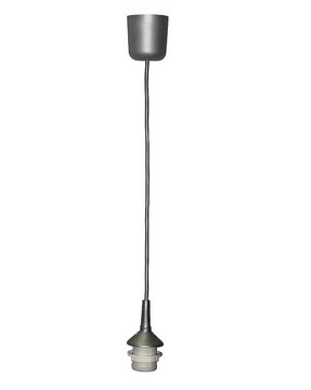 z2 zawiesie LOFT E27 zwis zawieszenie do klosz lampa wisząca kabel SREBRNY