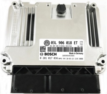 фото thumb №1, Бортовий комп'ютер ecu vw 2.0 tdi 03l906018et 0281017036 plug&play
