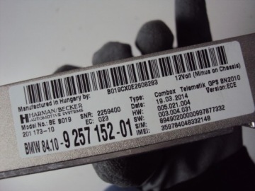 Модуль combox telematik bmw f10 f20 9257152 Недорого, фото thumb