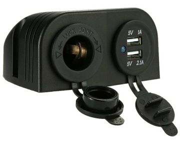 Ładowarka samochodowa USB 12V 24V 3100mA