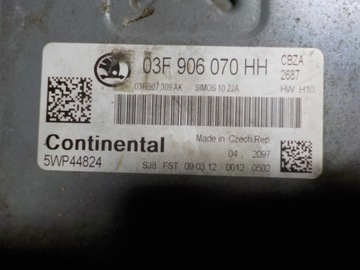 фото thumb №4, Fabia ii блок керування бортовий комп'ютер двигуна 03f906070hh