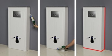 Каркас унитаза FOKUS Geberit, графитовая структура