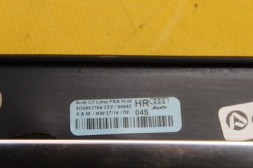 фото thumb №8, Планка стёкла правый зад audi a6 c7 sedan 4g0853764