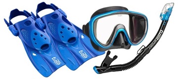 TUSA DIVING SET маска SERENE FB трубка DRY VALVE ласты UF0103 S 28-35