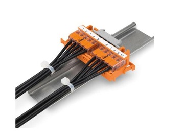 ADAPTER MONTAŻOWY DO ZŁĄCZEK WAGO NA SZYNĘ DIN 221-500 1SZT bez złączek