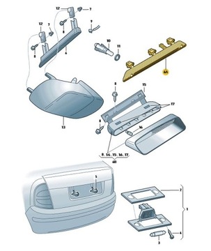 фото thumb №2, Третє світло сплаву зад skoda fabia 1 i оригінал 6y9945097a