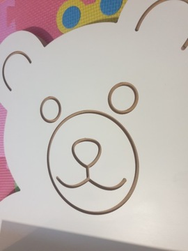 Двухъярусная полка Teddy Bear Teddy Bear, белая, идеально подходит для детского душа, детского душа или подарка для детского душа.