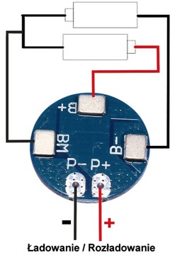 Модуль BMS 2s 5A Li-Ion 18650 7,4 В 8,4 В Зарядное устройство