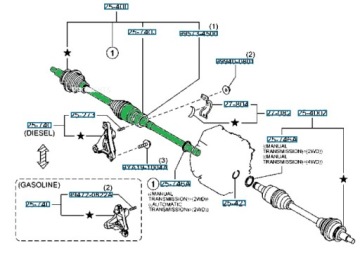 Привідний вал привідна правий mazda cx-3 2015- gdd52550xa Ціна, фото thumb