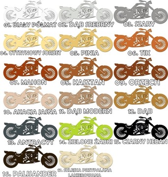 OBRAZ AŻUROWY PANEL MOTOCYKL 120CM XL! 17 KOLORÓW!