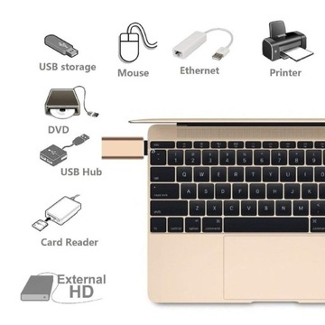 Adapter OTG HOST / USB-C typ C 3.1 do USB-A 3.0