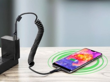 КАБЕЛЬ BASEUS SPRING СПИРАЛЬНЫЙ ПРОЧНЫЙ 1М ДЛЯ IPHONE 6 7 8 X XS 11 12 13 14