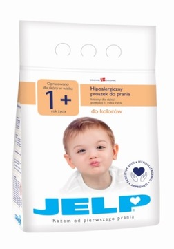 СТИРАЛЬНЫЙ ПОРОШОК JELP 1+ ЦВЕТ 2,24 КГ ГИПОАЛЛЕРГИЧНЫЙ