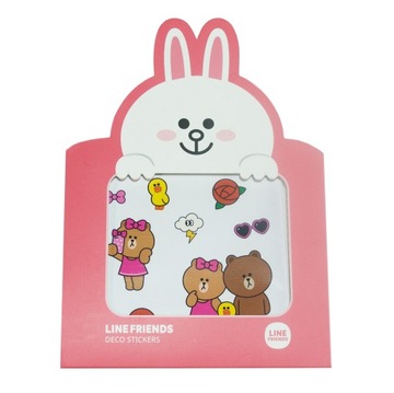 Набор наклеек Line Friends для девочек
