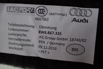 фото thumb №9, Audi a5 8w оббивка обшивка права led 8w6867036