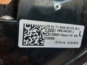фото thumb №6, Audi a5 8w6 лампа задня задня ліва led 8w6945091j