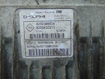 фото thumb №3, Бортовий комп'ютер 8200398934 8200430213 renault modus dci