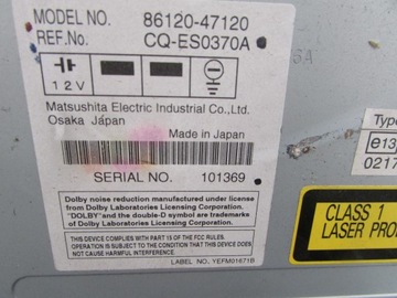 фото thumb №5, Радио cd toyota prius ii 07r