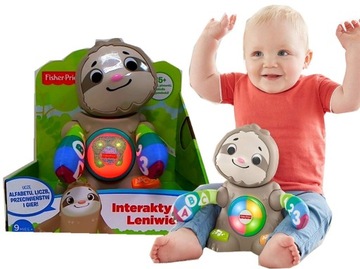 FISHER PRICE LINKIMALS интерактивный LENIWIEC на польском языке